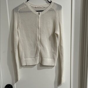 Athleta Cream Knit Cardigan